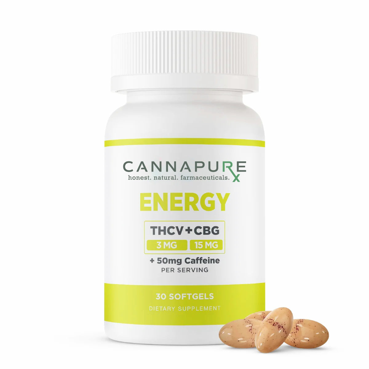 CannaPure 'Energy' THCV + CBG + Caffeine Softgels