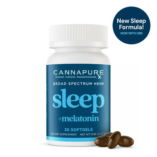 CannaPure 'sleep' Broad Spectrum CBD PM Softgels